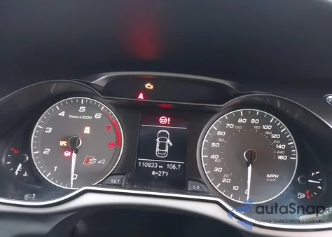 2014 Audi S4 3.0T Premium Plus from USA, damaged, VIN WAUDGAFL1EA007347